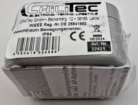 Feuchtraum PIR Bewegungsmelder, IP54 - 250V~, 2-500W, inkl. AP-Rahmen, grau