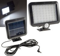 LED Solar Wandleuchte m. Bewegungsmelder - 300lm, 6000K,...