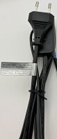 Netzkabel mit Schnurschalter - blanke Enden, 2m lang, schwarz