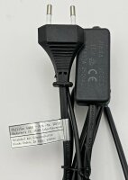 Netzkabel mit Schnurschalter - blanke Enden, 2m lang, schwarz