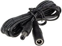 Verl&auml;ngerungskabel f&uuml;r Netzteile 1,5m - 5,5mm / 2,1mm, Stecker / Buchse