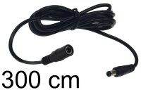 Verl&auml;ngerungskabel f&uuml;r Netzteile 3m - 5,5mm /...