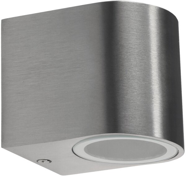 Au&szlig;en-Wandleuchte "CTW-1" - f&uuml;r 1x GU10, IP44, Edelstahl poliert