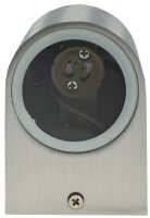 Au&szlig;en-Wandleuchte "CTW-1" - f&uuml;r 1x GU10, IP44, Edelstahl poliert