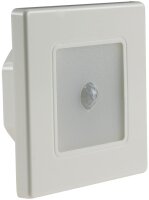 LED Wand-Einbauleuchte "EBL 86 PIR" - 3000k, warmwei&szlig;, Rahmen cremewei&szlig;