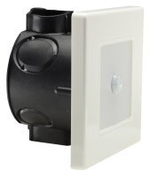 LED Wand-Einbauleuchte "EBL 86 PIR" - 3000k, warmwei&szlig;, Rahmen cremewei&szlig;