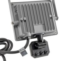 LED-Fluter SlimLine "CTF-SLT30 PIR" - 30W, IP44, 2960lm, 4200K, Bewegungsmelde