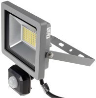 LED-Fluter SlimLine "CTF-SLT30 PIR" - 30W, IP44, 2960lm, 4200K, Bewegungsmelde
