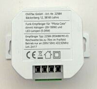 Funk-Empf&auml;nger DIM f&uuml;r "Pilota Casa" - dimmt Halogen- (150W) + LED-Lampen (60W)