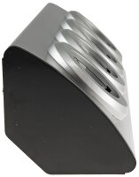 4-fach Steckdosenblock Edelstahl - 90&deg; f&uuml;r Eck- &  Aufbaumontage