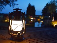 LED Camping Laterne "CT-CL Copper" - &Oslash;xH 12x23,5cm, 4x AA, warmwei&szlig;, dimmbar