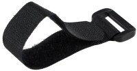Klettband mit &Ouml;se, 5er Pack - 15x2cm, schwarz