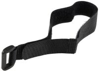 Klettband mit &Ouml;se, 5er Pack - 30x2cm, schwarz