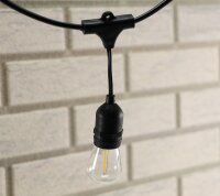 Biergarten-Lichterkette "CT-BGL 15" - 1,5 + 12,5m, 15x Filamentlampe 0,8W