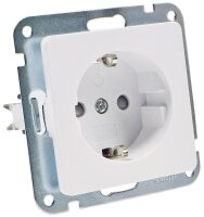 MILOS Schutzkontakt-Steckdose, wei&szlig; matt - 250V~/...