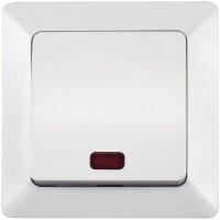 MILOS Kontroll-Schalter mit L&auml;mpchen - 250V~/ 10A,...