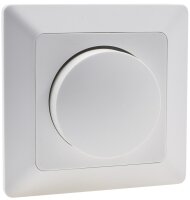 MILOS Dimmer f&uuml;r LED Lampen wei&szlig; matt - 250V~/ 3-60W, inkl. Rahmen, UP