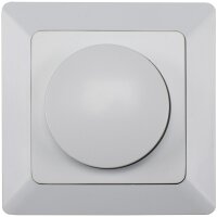 MILOS Dimmer f&uuml;r LED Lampen wei&szlig; matt - 250V~/ 3-60W, inkl. Rahmen, UP