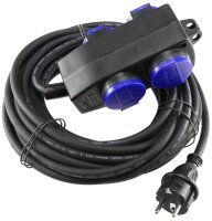 Werkstatt-Steckdose, 4-fach, 10m Kabel - IP44, mit...