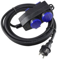 Werkstatt-Steckdose, 4-fach, 5m Kabel - IP44, mit...
