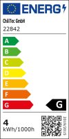 LED Aussen-Lichterkette "CT-ALK200" 20m - warmwei&szlig;, Kabel schwarz, IP44, 200 LEDs