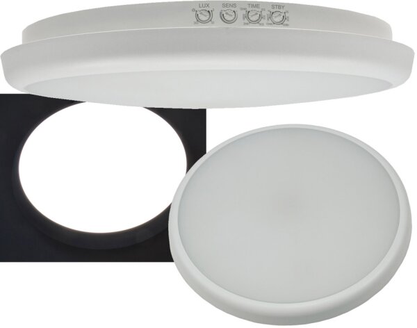 LED Deckenleuchte "SALAO 16 NW" IP54 - 16W, 1500lm, 4000K, HF Bewegungsmelder