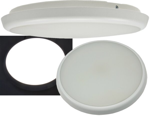 LED Deckenleuchte "SALAO 22 NW" IP54 - 22W, 2200lm, 4000K, HF Bewegungsmelder