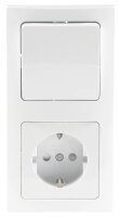 DELPHI Set Steckdosen + Schalter +Rahmen - 250V~/ 16A,...