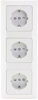 MILOS Set 3 Steckdosen + 3-fach Rahmen - 250V~/ 16A,...