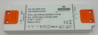 LED-Trafo "CT-SL30" SlimLine 0,5-30W - Ein 198-264V, Aus 12V= Konstantspannung