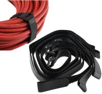 Klettband mit &Ouml;se, 5er Pack - 50x2cm, schwarz