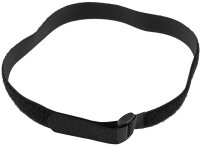 Klettband mit &Ouml;se, 5er Pack - 50x2cm, schwarz