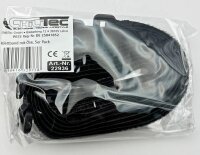 Klettband mit &Ouml;se, 5er Pack - 50x2cm, schwarz