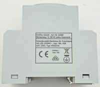 Schutzkontakt-Steckdose f&uuml;r Hutschiene - mit LED, 230V, 16A, VDE