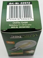 LED Tropfenlampe E27 "Filament T4" - 3000k, 524lm, 230V/4W, warmwei&szlig;