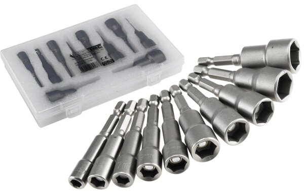 Bitsatz Steckschl&uuml;ssel MAGNETIC 10-tlg. - 6, 7, 8, 9, 10, 11, 12, 13, 14, 15mm