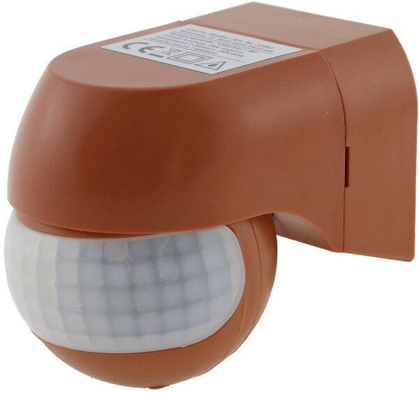 Aufputz Bewegungsmelder "CBM-Slim" 180&deg; - LED geeignet, IP44, 1-800W, ziegelrot