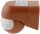 Aufputz Bewegungsmelder "CBM-Slim" 180&deg; - LED geeignet, IP44, 1-800W, ziegelrot