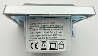 DELPHI Bewegungsmelder 160&deg;, silber - LED geeignet, 250V~, Unterputz, 2-Draht