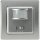 DELPHI Bewegungsmelder 160&deg;, silber - LED geeignet, 250V~, Unterputz, 2-Draht