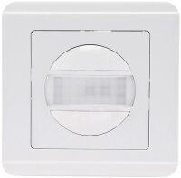 Unterputz PIR-Bewegungsmelder 160&deg; Pro - LED geeignet, 2-Draht Technik, wei&szlig;
