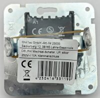 DELPHI Wechsel-Schalter, UP, silber - 250V~/ 10A,...
