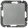 DELPHI Wechsel-Schalter, UP, silber - 250V~/ 10A, Steckanschluss, ohne Rahmen