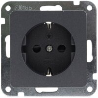 MILOS Schutzkontakt-Steckdose, Anthrazit - 250V~/ 16A,...