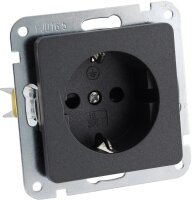 MILOS Schutzkontakt-Steckdose, Anthrazit - 250V~/ 16A,...