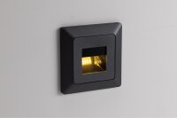 MILOS LED-Einbauleuchte "COB" Anthrazit - 80x80mm, 3000k, warmwei&szlig;, 55Lumen