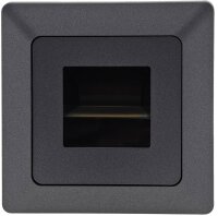 MILOS LED-Einbauleuchte "COB" Anthrazit - 80x80mm, 3000k, warmwei&szlig;, 55Lumen
