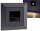 MILOS LED-Einbauleuchte "COB" Anthrazit - 80x80mm, 3000k, warmwei&szlig;, 55Lumen