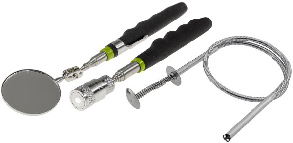Pick up Teleskop-Tool Set  "CT-3-in-1" - Spiegel, LED mit Magnet,flexibel Greifer