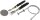 Pick up Teleskop-Tool Set  "CT-3-in-1" - Spiegel, LED mit Magnet,flexibel Greifer